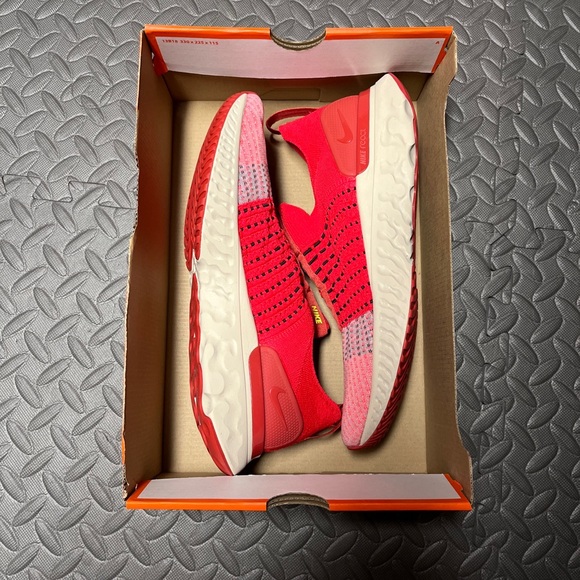 Nike React Phantom Run FK Flyknit 2 Siren Red Mens DV2145-600 Shoes NEW - Picture 8 of 8